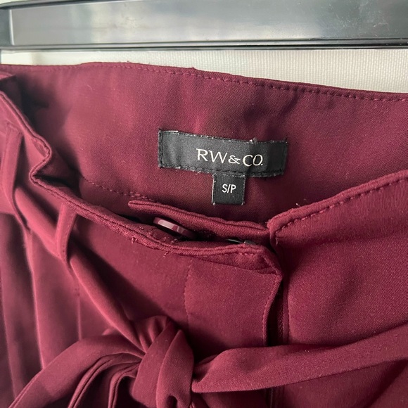 RW&CO soft, burgundy pants Sz S - Picture 2 of 4
